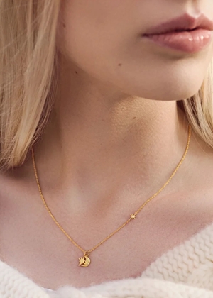 Erica Necklace Forgyldt Maanesten 